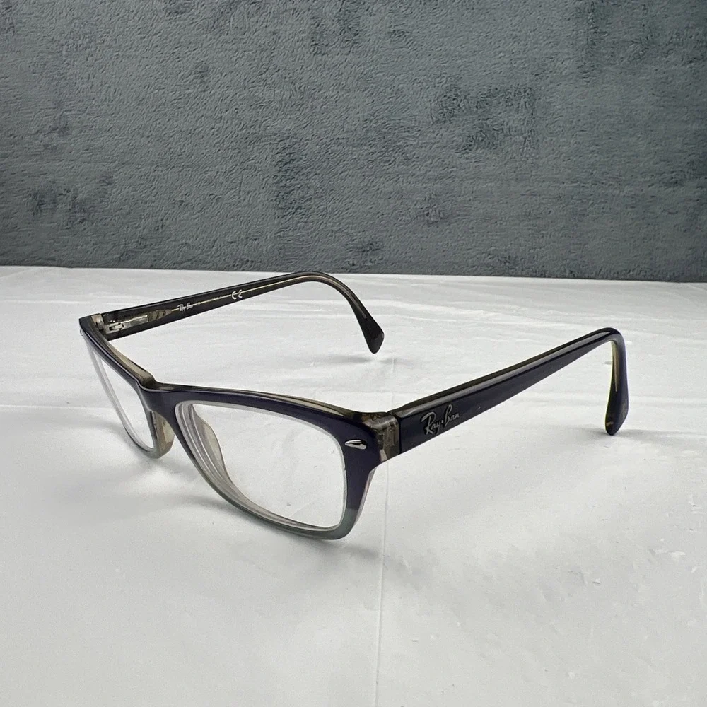 Ray-Ban RB5256 5107 Eyeglasses Translucent Purple Flex Hinge 52-16-135 FRAMES
